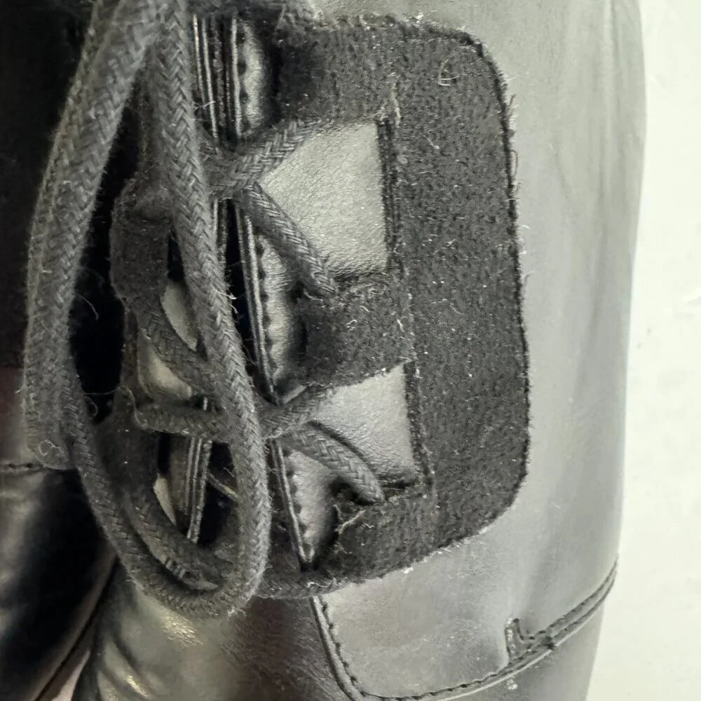 Felix Lace Up Vegan Booties Black Chelsea Crew Size EU 38